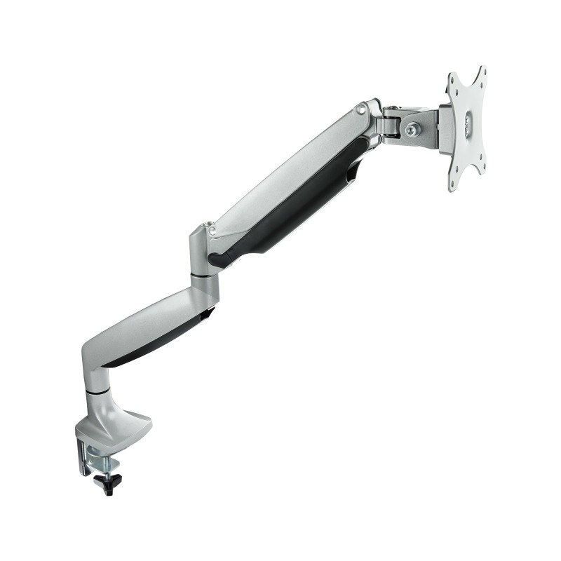 Soporte de Mesa Giratorio e Inclinable para Pantalla (Monitor / TV Plasma / LCD / LED) 13” – 32”  de Un Brazo  Plata