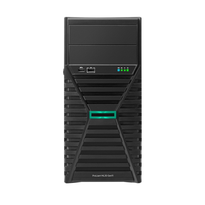 ProLiant ML30 Gen11 6325P 3.5GHz 4c 1P 1x32GB-U 8SFF 2x480GB SSD 1x1000W PS EU Server