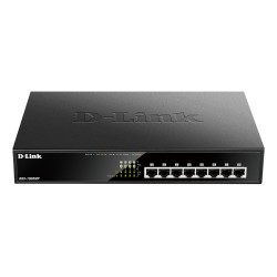 DGS-1008MP switch No administrado Gigabit Ethernet (10/100/1000) Energía sobre Ethernet (PoE) 1U Negro