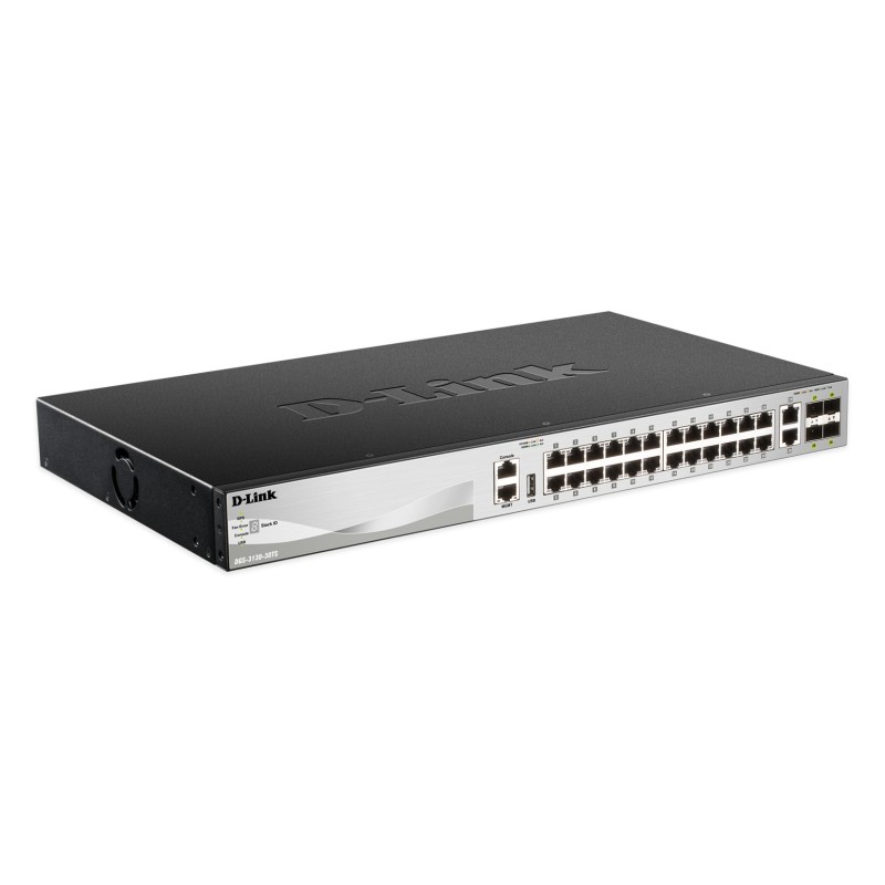 DGS-3130-30TS Gestionado L3 Gigabit Ethernet (10/100/1000) Negro  Gris