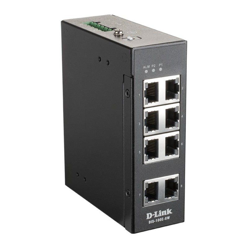 DIS-100E-8W switch No administrado L2 Fast Ethernet (10/100) Negro