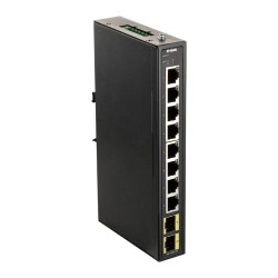 DIS-100G-10S switch No administrado Gigabit Ethernet (10/100/1000) DIN rail Negro