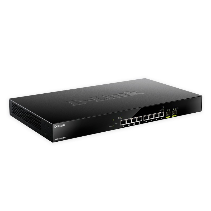 DMS-1100-10TP switch Gestionado L2 2.5G Ethernet (100/1000/2500) Energía sobre Ethernet (PoE) 1U Negro
