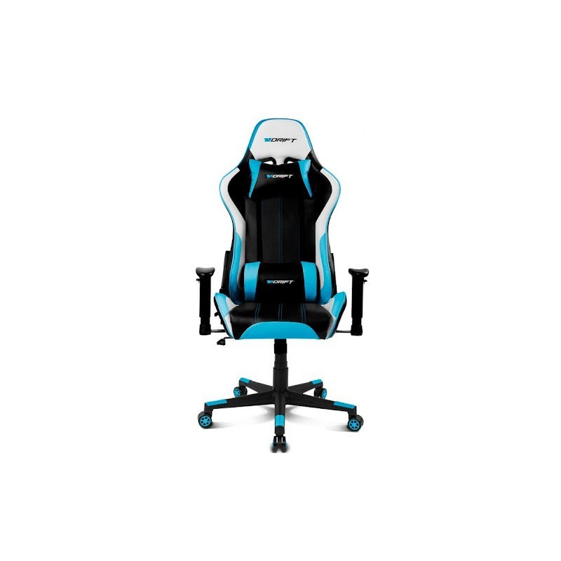DR175 Silla para videojuegos universal Asiento acolchado Negro  Azul  Blanco