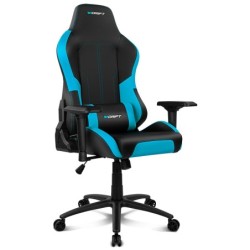 DR250 Silla para videojuegos de PC Asiento acolchado tapizado Negro  Azul