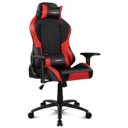 DR250 Silla para videojuegos de PC Asiento acolchado tapizado Negro  Rojo