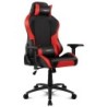 DR250 Silla para videojuegos de PC Asiento acolchado tapizado Negro  Rojo