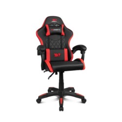 DR35BR silla para videojuegos Silla para videojuegos de PC Asiento acolchado Negro  Rojo