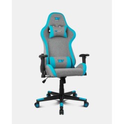 DR90 PRO Silla para videojuegos de PC Asiento acolchado Azul  Gris