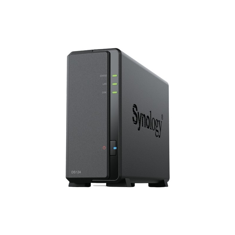 DiskStation DS124 servidor de almacenamiento NAS Escritorio Realtek RTD1619B 1 GB DDR4 0 TB DiskStation Manager Negro
