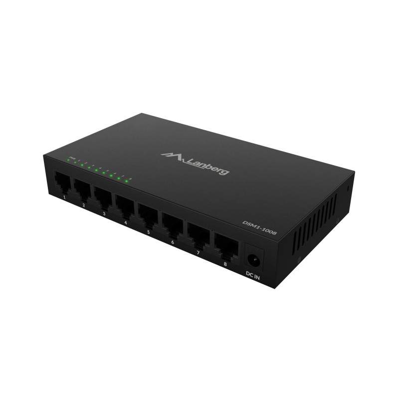 DSM1-1008 switch No administrado Gigabit Ethernet (10/100/1000) Escritorio Negro