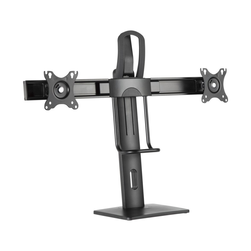 Soporte De Mesa Pro Contrapeso Giratorio E Inclinable Para 2 Monitores 6kg De 17-27  Negro