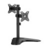 Soporte de Mesa Eco Inclinable y Rotable para 2 Monitores/POS 8kg de 17"-32"  Negro