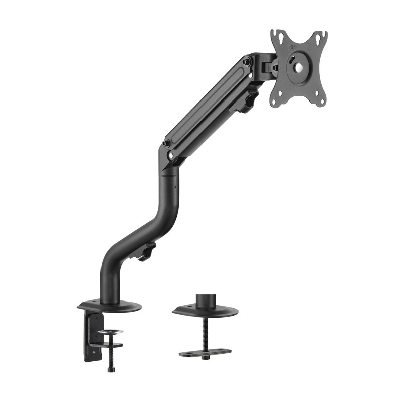 Soporte de Mesa ECO Contrapeso Giratorio e Inclinable para Monitor/TV 8Kg (3 Pivotes  1 Brazo) de 17-32  Negro