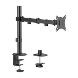 Soporte de Mesa ECO Giratorio e Inclinable para Monitor/TV 9Kg (3 Pivotes  1 Brazo) de 17-32  Negro