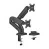 Soporte De Mesa Pro Contrapeso Giratorio E Inclinable Para Monitor/TV 9kg (3 Pivotes  2 Brazos) De 17-32  Negro