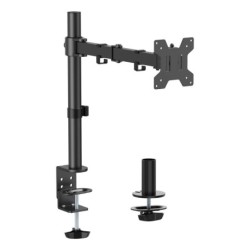 Soporte de mesa eco giratorio e inclinable para monitor/TV 10kg (3 Pivotes  1 Brazos) de 17-32  Negro