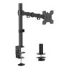 Soporte de mesa eco giratorio e inclinable para monitor/TV 10kg (3 Pivotes  1 Brazos) de 17-32  Negro