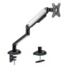 Soporte De Mesa RGB Gaming Contrapeso Giratorio E Inclinable Para Monitor/TV 9kg (3 Pivotes  1 Brazo) De 17-32  Negro-Blanco