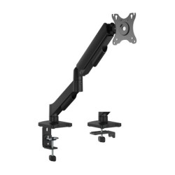 Soporte de Mesa Eco Contrapeso Giratorio e Inclinable para Monitor/TV 9KG (3 Pivotes  1 Brazo) de 17"-32"  Negro