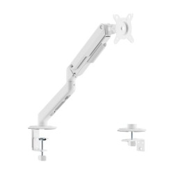 Soporte de Mesa Eco Contrapeso Giratorio e Inclinable para Monitor/TV 9kg (3 PIVOTES  1 BRAZO) de 17-32  Blanco