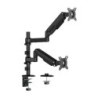Soporte de Mesa Eco Contrapeso Giratorio e Inclinable Para Monitor/TV 9kg (3 Pivotes  2 Brazos) de 17-32"  Negro