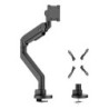 Soporte de mesa pro contrapeso giratorio e inclinable para monitor/TV 27kg (3 pivotes  1 brazo) de 24-57  Negro