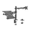 Soporte de Mesa Giratorio e Inclinable para Portatil y Monitor/TV 9Kg de 17-32  Negro