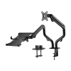 Soporte de Mesa Contrapeso Giratorio e Inclinable para Portatil y Monitor/TV 8Kg de 17-32  Negro