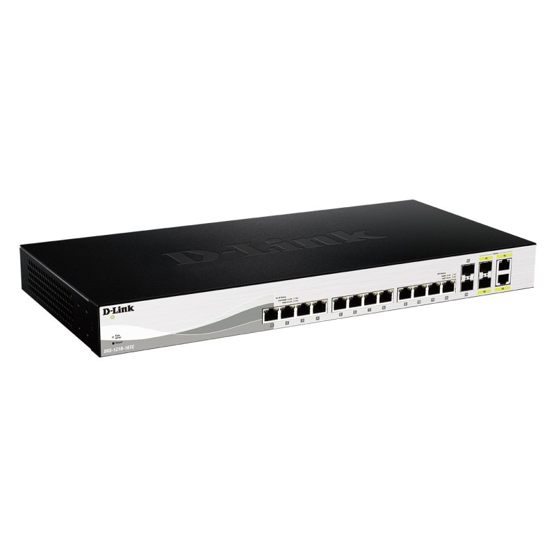 DXS-1210-16TC switch Gestionado L2 10G Ethernet (100/1000/10000) Negro