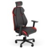 Meta RD Butaca para jugar Asiento acolchado Negro  Rojo