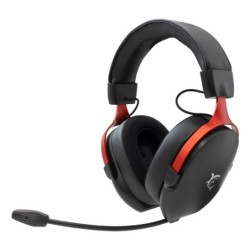 FOX Auriculares Alámbrico Diadema Juego Negro  Rojo