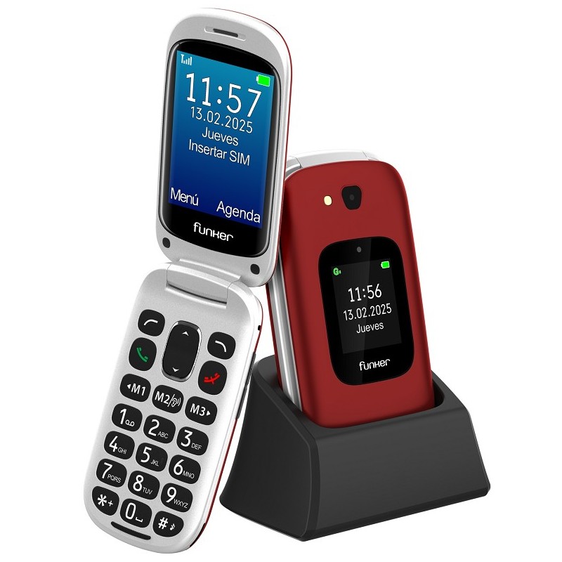 E350 Max Audio 3 Plus 4G – Teléfono con tapa – Rojo