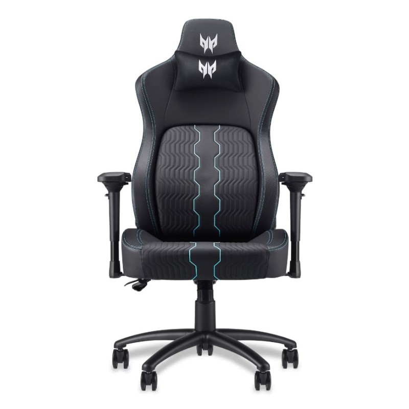PGC371 Silla para videojuegos universal Negro  Azul