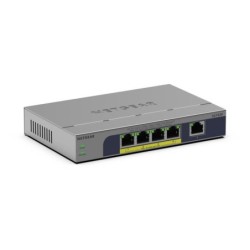 GS105P No administrado Gigabit Ethernet (10/100/1000) Energía sobre Ethernet (PoE) Montaje en pared/escritorio Gris