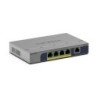GS105P No administrado Gigabit Ethernet (10/100/1000) Energía sobre Ethernet (PoE) Montaje en pared/escritorio Gris