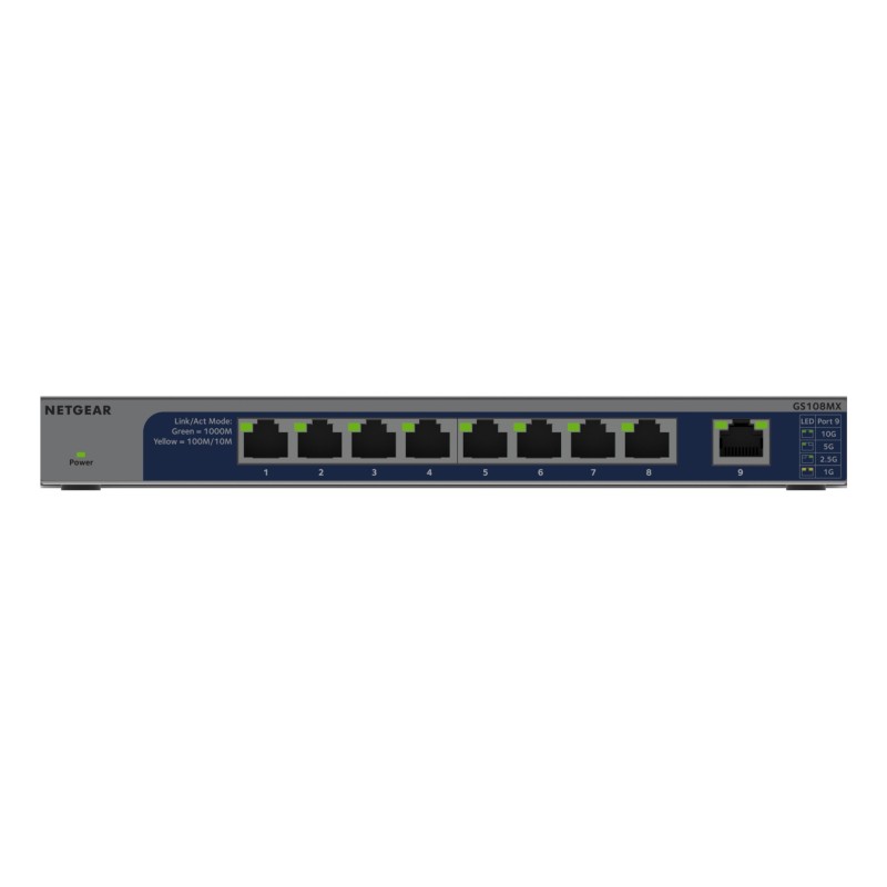 GS108MX-100EUS switch No administrado L2 Gigabit Ethernet (10/100/1000) Montaje en pared/escritorio