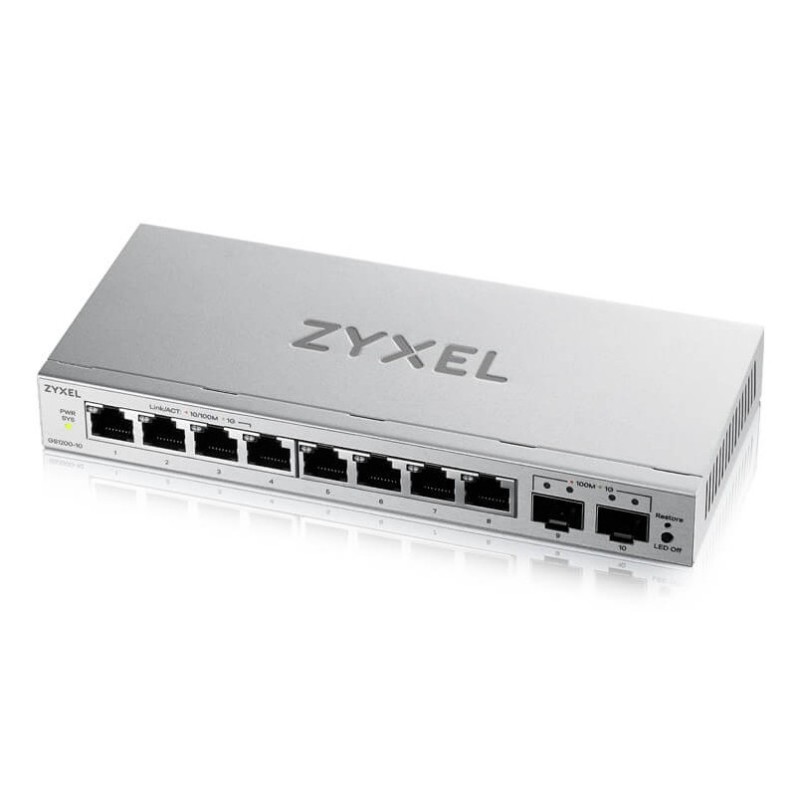 GS1200-10v3 Gestionado L2 Gigabit Ethernet (10/100/1000) Escritorio Gris