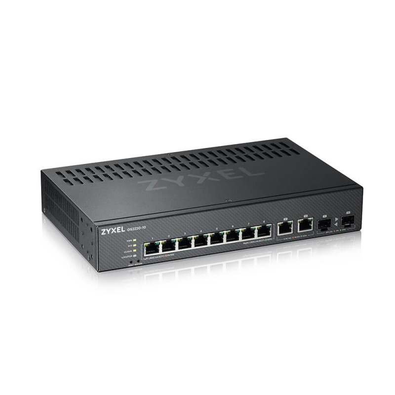 GS2220-10-EU0101F switch Gestionado L2 Gigabit Ethernet (10/100/1000) Negro