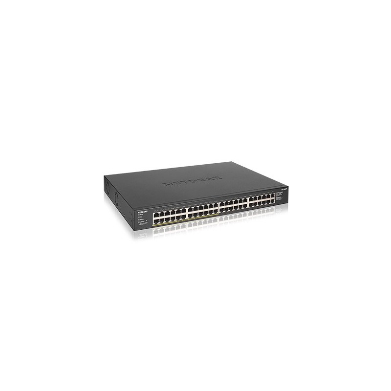 GS348PP No administrado Gigabit Ethernet (10/100/1000) Energía sobre Ethernet (PoE) Negro