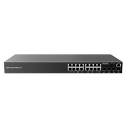 GWN7802P switch Gestionado L2+ Gigabit Ethernet (10/100/1000) Energía sobre Ethernet (PoE) 2U Negro