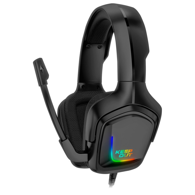 HX601 auricular y casco Auriculares Alámbrico Diadema Juego USB tipo A Negro