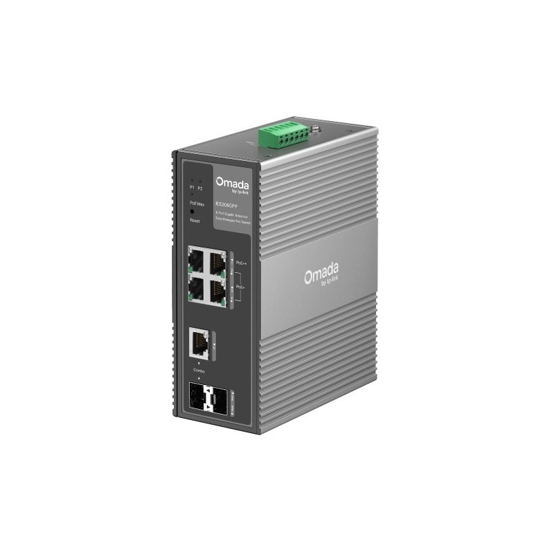 IES206GPP switch Gestionado Gigabit Ethernet (10/100/1000) Energía sobre Ethernet (PoE) Negro
