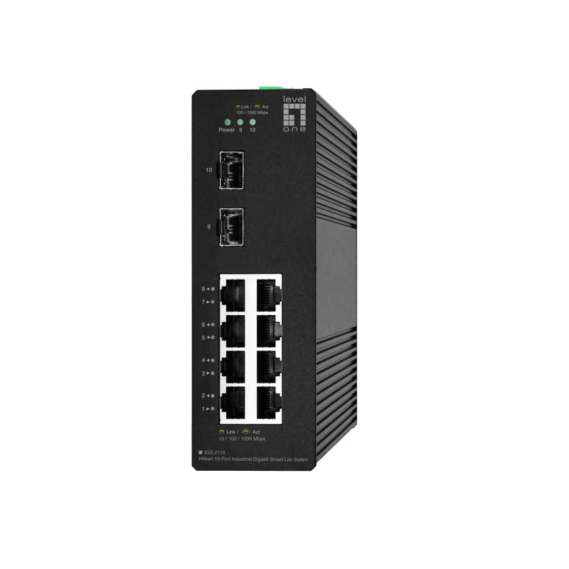 IGS-2110 switch Gestionado L2 Gigabit Ethernet (10/100/1000) Negro