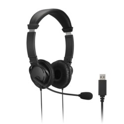Auriculares USB-A clásicos con micrófono y control de volumen