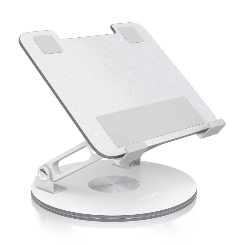 Soporte de Sobremesa Giratorio Ajustable Para Portatil / Tablet 7-13  Plata