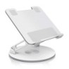 Soporte de Sobremesa Giratorio Ajustable Para Portatil / Tablet 7-13  Plata