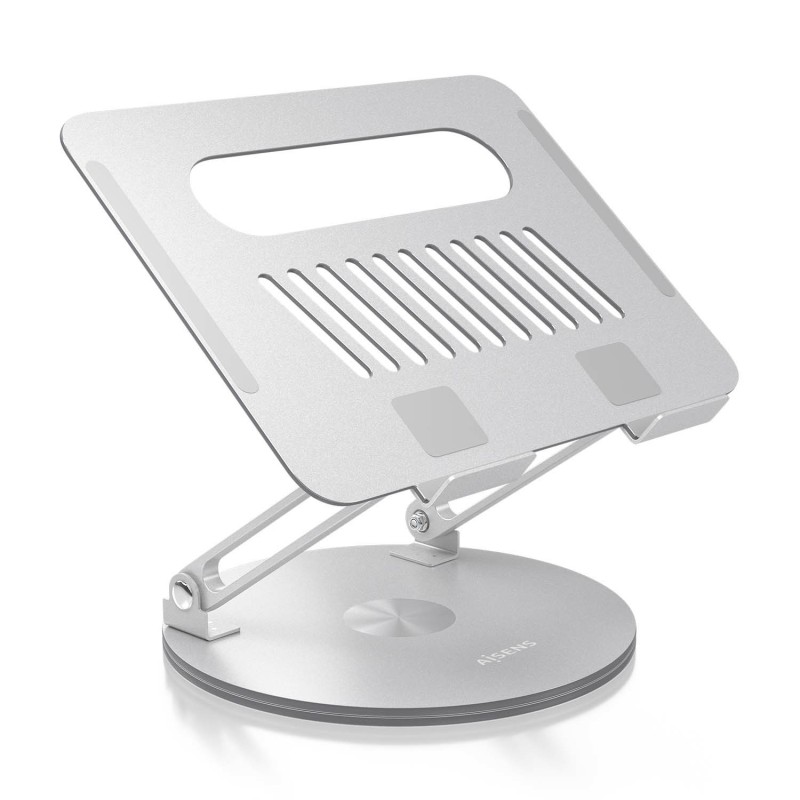 Soporte de Sobremesa XL Giratorio Ajustable para Portátil / Tablet 10-17  Plata