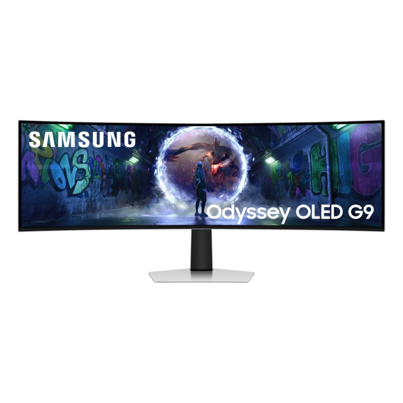 G93SD pantalla para PC 124 5 cm (49") 5120 x 1440 Pixeles Dual QHD OLED Plata