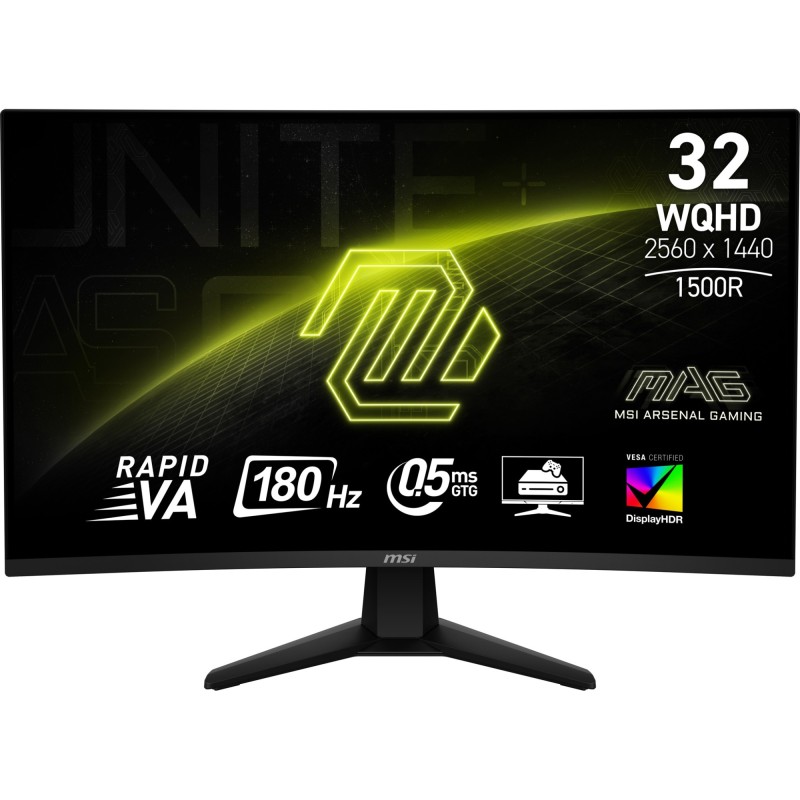 MAG 32CQ6F pantalla para PC 80 cm (31.5") 2560 x 1440 Pixeles Wide Quad HD Negro